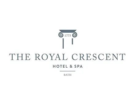 Logo of The Royal Crescent Hotel & Spa featuring classical column imagery
