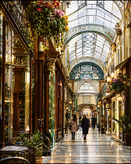 victorian arcades cardiff city shopping