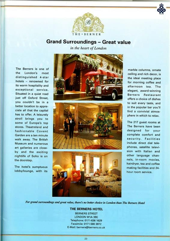 Folleto de viajes de Interopa que muestra destinos y experiencias en Gran Bretaña.