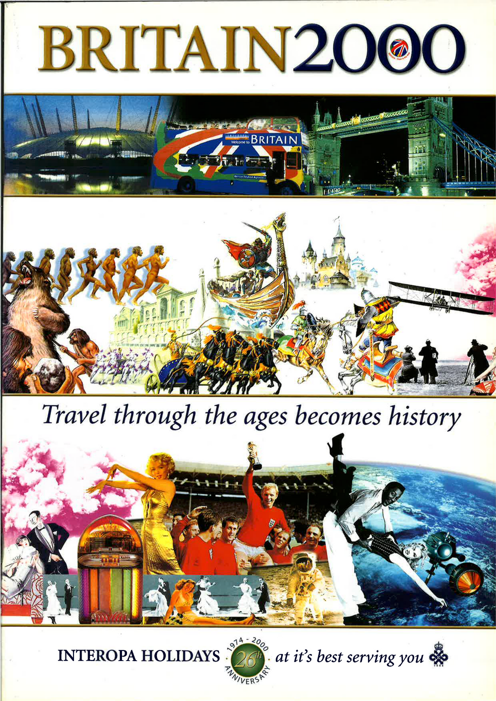INTEROPA Holidays’ 2000 promotional material celebrating 26 years in the corporate travel industry.
