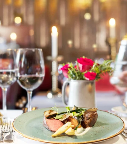 A beautifully arranged table featuring traditional Irish dishes and the country’s culinary heritage.