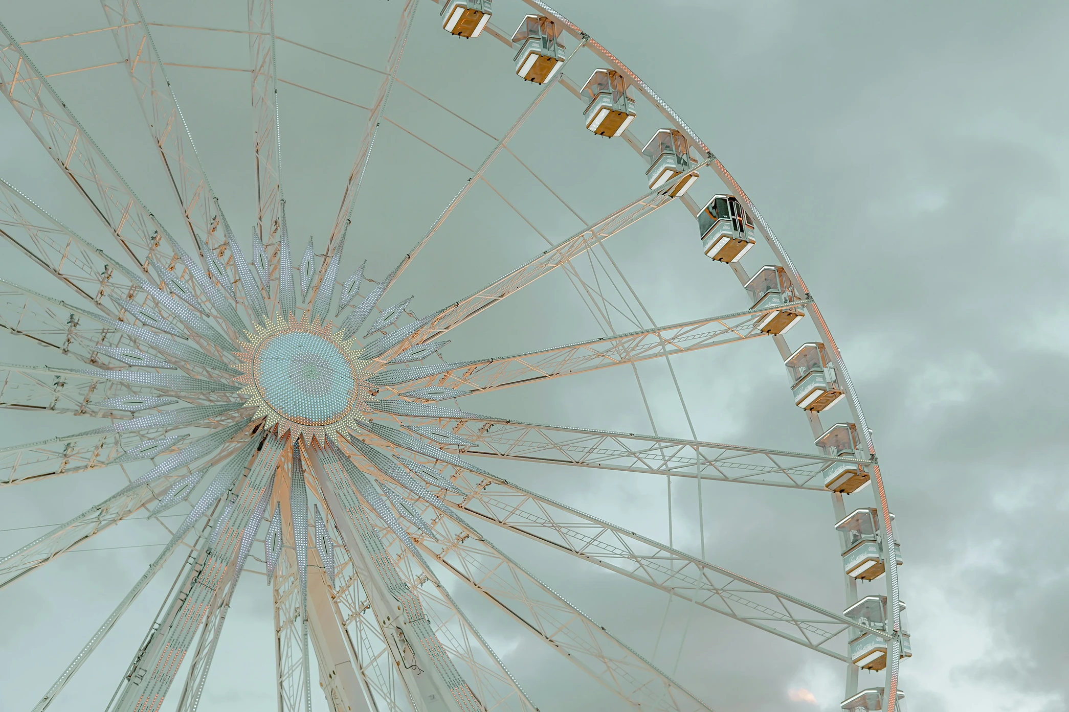 Misty Glencoe valley in winter frost, Scottish Highlands