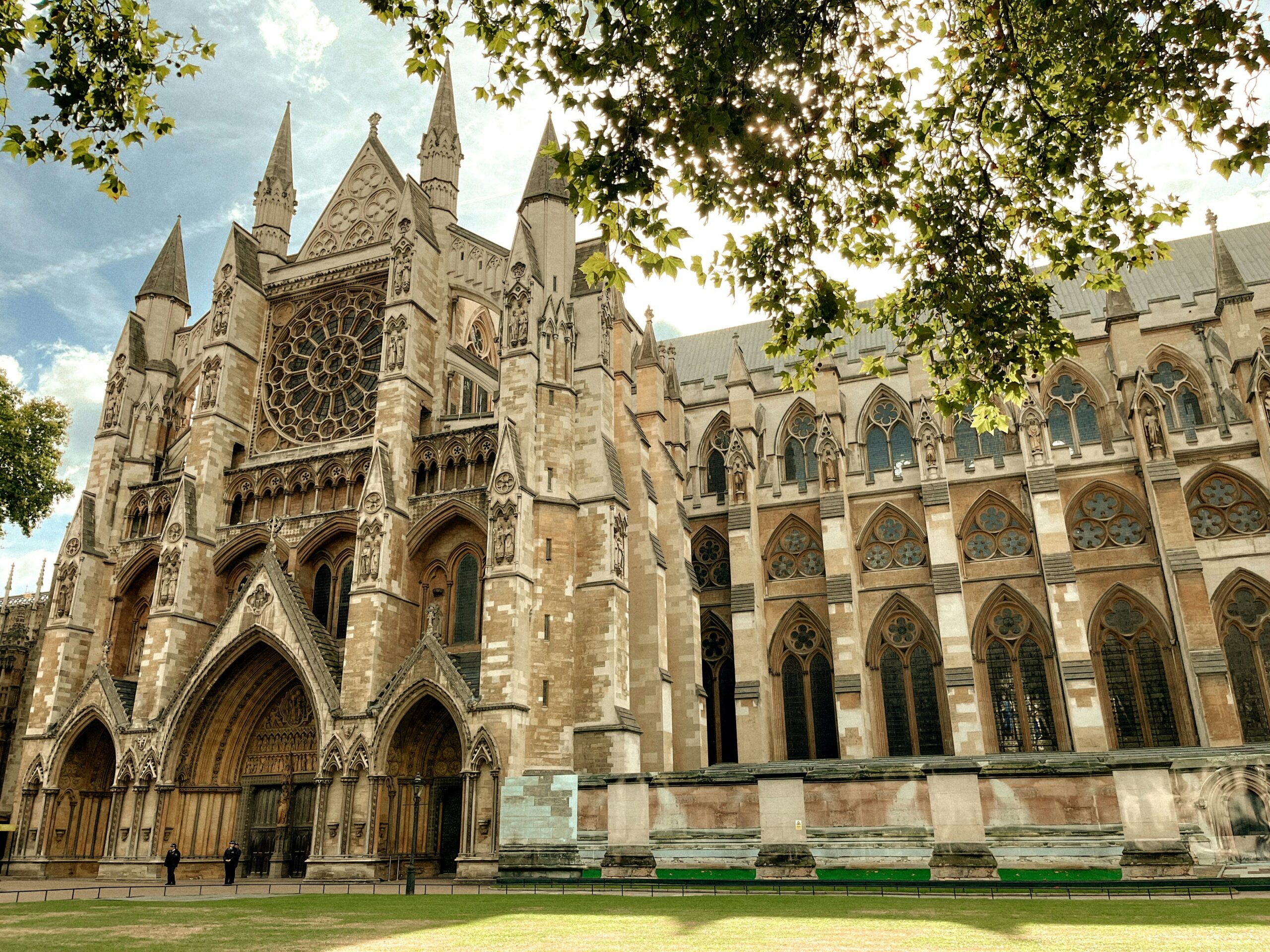 Westminster Abbey Gothic facade, site of British royal coronations for centuries