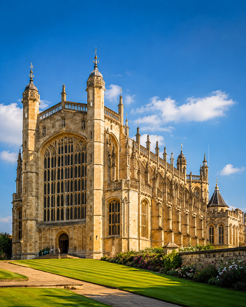 St George’s Chapel within the grounds of Windsor Castle